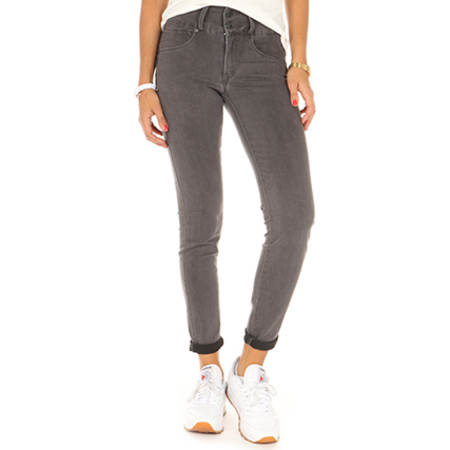 Tiffosi - Jean Skinny Femme Double Up Gris