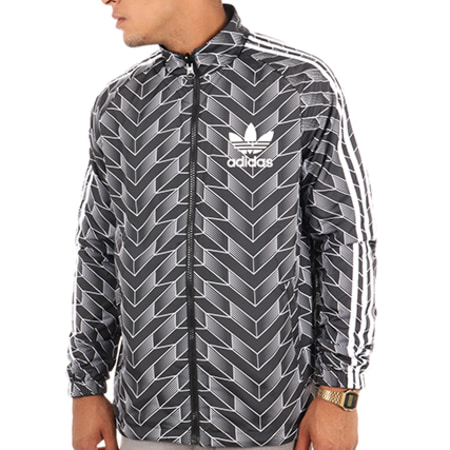 Adidas Originals - Veste Zippée Réversible Soccer BS4876 Noir Blanc
