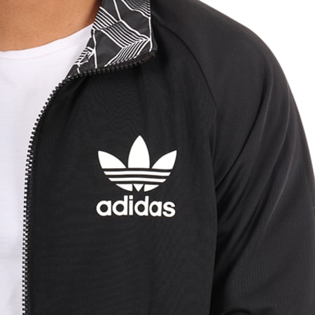 Adidas Originals - Veste Zippée Réversible Soccer BS4876 Noir Blanc