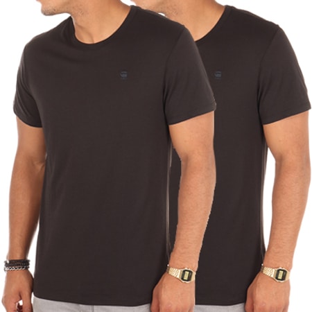 G-Star - Lot De 2 Tee Shirts D07202-2757 Noir