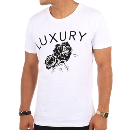 Luxury Lovers - Tee Shirt Flower Blanc