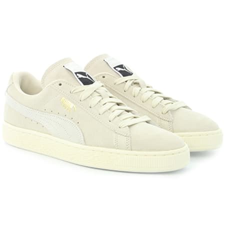 puma suede carreaux beige