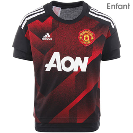 Adidas Sportswear - Maillot Enfant Echauffement Manchester United Domicile BS2594 Noir