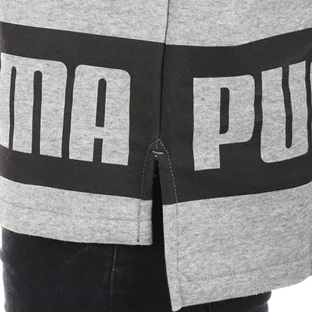 Puma - Sweat Capuche Rebel 592463 Gris Chiné