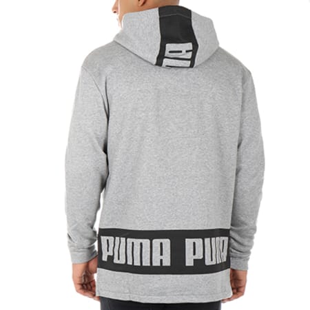 Puma - Sweat Capuche Rebel 592463 Gris Chiné