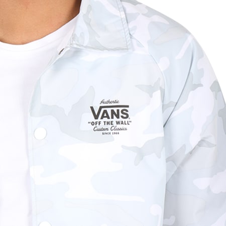 Vans - Coupe-Vent Torrey Blanc Gris Camouflage