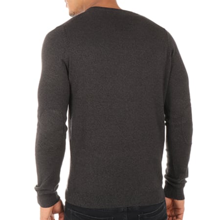Crossby - Pull Twitt Gris Anthracite Chiné