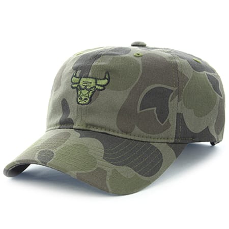 Mitchell and Ness - Casquette Slouch NBA Chicago Bulls Camouflage Vert Kaki
