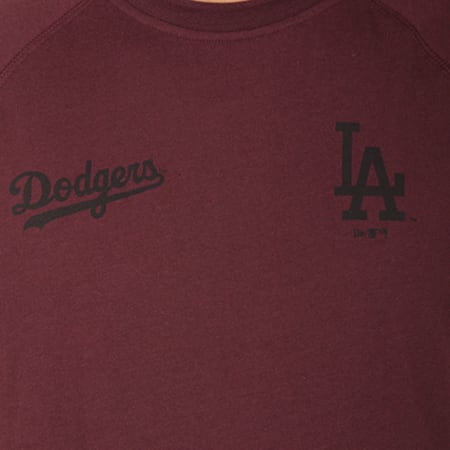 New Era - Tee Shirt Tech Series MLB Los Angeles Dodgers Bordeaux