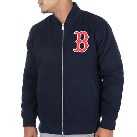 New Era - Bomber Team Apparel Melton MLB Boston Red Sox Bleu Marine