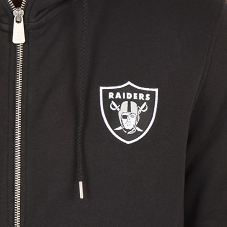 New Era - Sweat Zippé Capuche Team Apparel FZ NFL Oakland Raiders Noir