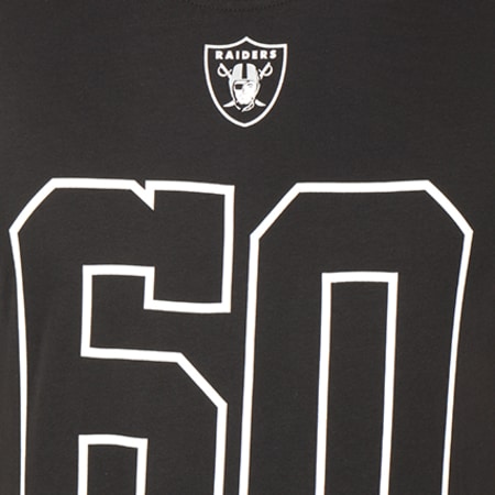 New Era - Tee Shirt NFL Number Classic Oakland Raiders Noir