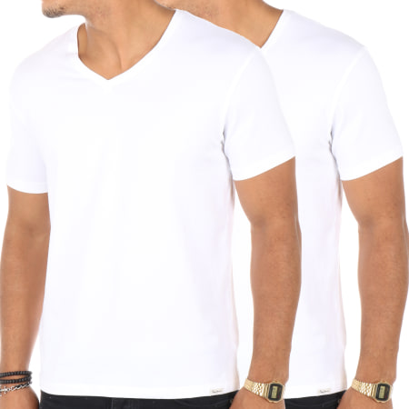 Pepe Jeans - Lot De 2 Tee Shirts Aiden Blanc