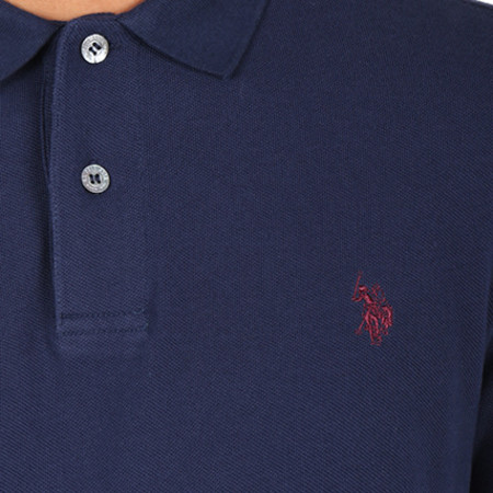 US Polo ASSN - Polo Manches Longues Istitutional Bleu Marine