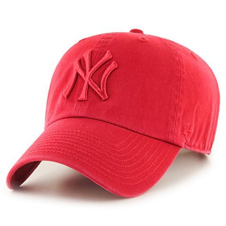 '47 Brand - Casquette 47 Clean Up New York Yankees Rouge