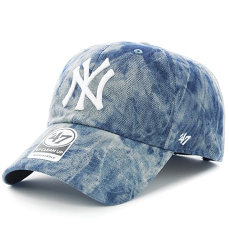 '47 Brand - Casquette 47 Clean Up New York Yankees Bleu Denim Wash