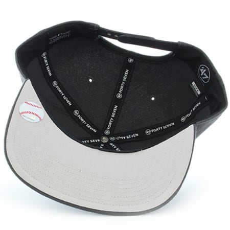 '47 Brand - Casquette Snapback 47 Captain New York Yankees Gris Anthracite