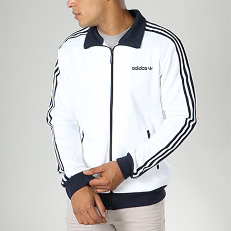Adidas Originals - Veste Zippée Beckenbauer BR2296 Blanc