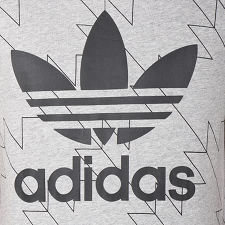 Adidas Originals - Tee Shirt Trefoil AOP BS3206 Gris Chiné
