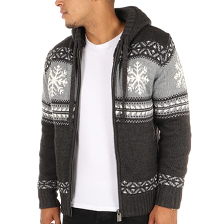 Crossby - Cardigan Snow Gris Anthracite 