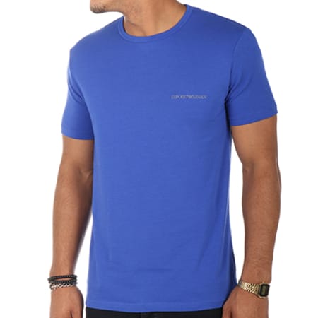 Emporio Armani - Lot De 2 Tee Shirts 111267-7A717 Noir Bleu Roi 