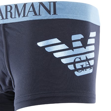 Emporio Armani - Boxer 111866-7A745 Noir Bleu Turquoise
