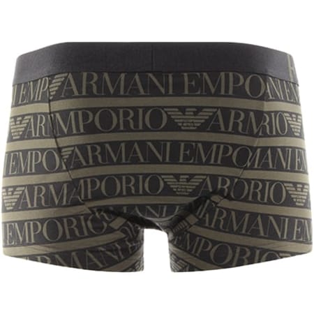 Emporio Armani - Boxer 111290-7A508 Noir Vert Kaki 