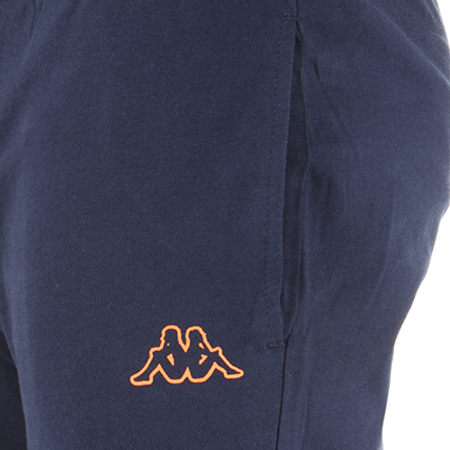 Kappa - Pantalon Jogging Cesto Bleu Marine Orange
