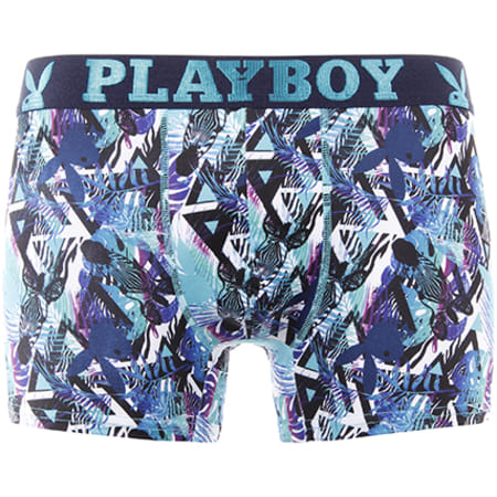 Playboy - Boxer Wild Squared 40H042 Bleu Turquoise