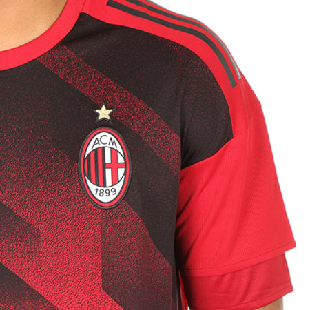 Adidas Performance - Tee Shirt Oversize AC Milan BS2561 Rouge Noir