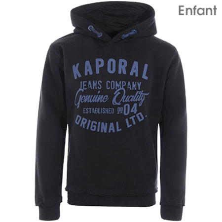 Kaporal Sweat Capuche Enfant Neby Noir LaBoutiqueOfficielle