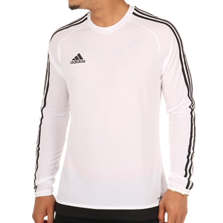 Adidas Sportswear - Tee Shirt Manches Longues Estro AA3731 Blanc