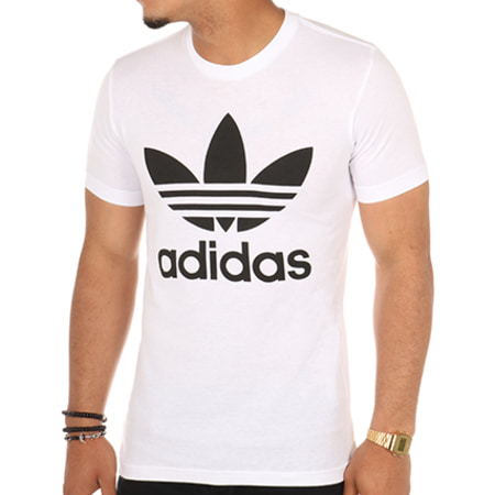 Adidas Originals - Tee Shirt Original Trefoil AJ8828 Blanc
