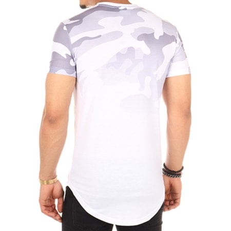 Classic Series - Tee Shirt Oversize 163 Blanc Camouflage