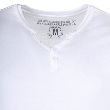 Crossby - Tee Shirt Open B Blanc
