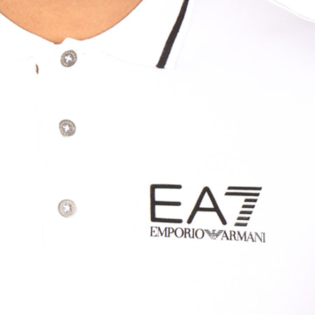 EA7 Emporio Armani - Polo Manches Courtes 6YPF51-PJ03Z Blanc