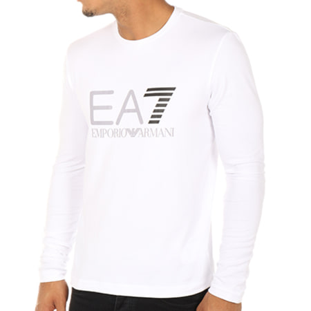 EA7 Emporio Armani - Tee Shirt Manches Longues 6YPTB3-PJ20Z Blanc