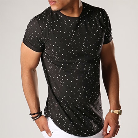 LBO - Tee Shirt Oversize 183 Noir Speckle