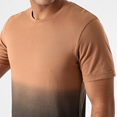 LBO - Tee Shirt Oversize 102 Camel Dégradé Noir