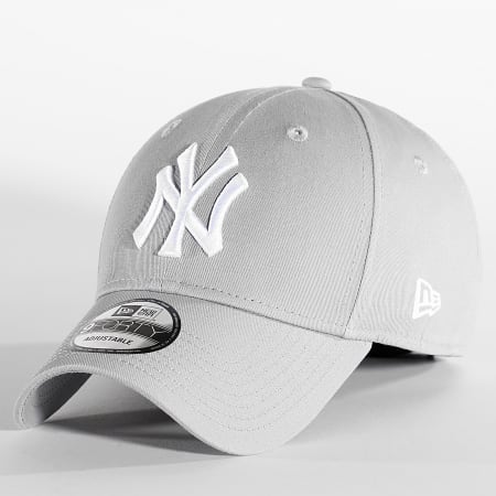 New Era - Cappello da baseball 9Forty League Basic New York Yankees Grigio Bianco