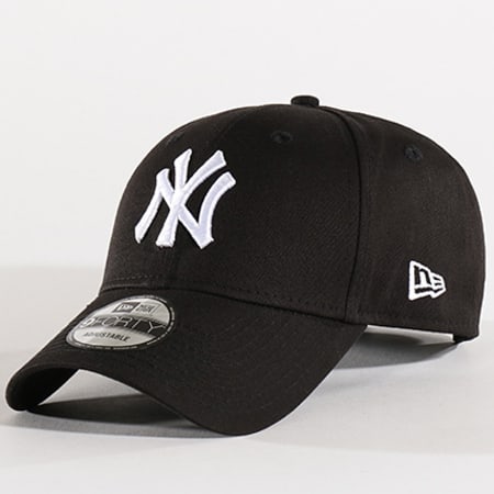 New Era - Gorra de béisbol 9Forty League Basic New York Yankees Negro Blanco