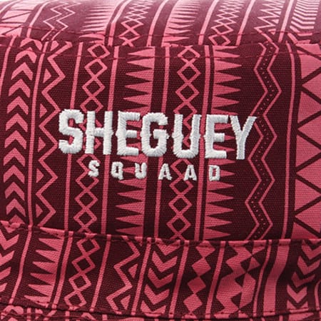 Sheguey Squaad - Bob Reversible Aztec Noir Bordeaux
