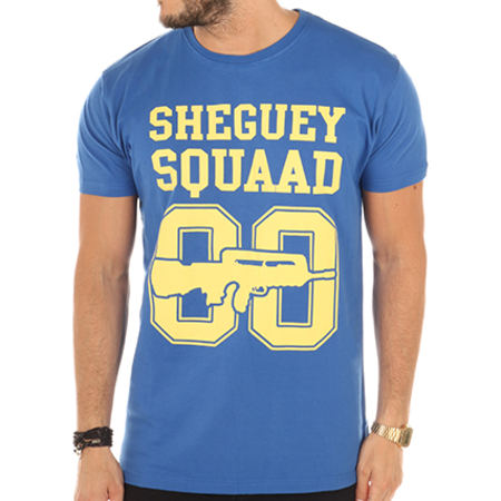 Sheguey Squaad - Tee Shirt Classic Logo 00 Bleu Jaune