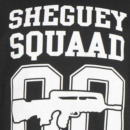 Sheguey Squaad - Sweat Capuche Logo Noir
