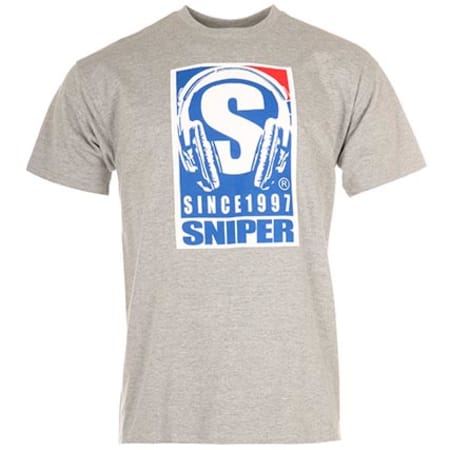 Sniper - Tee Shirt Since 1997 Gris Chiné
