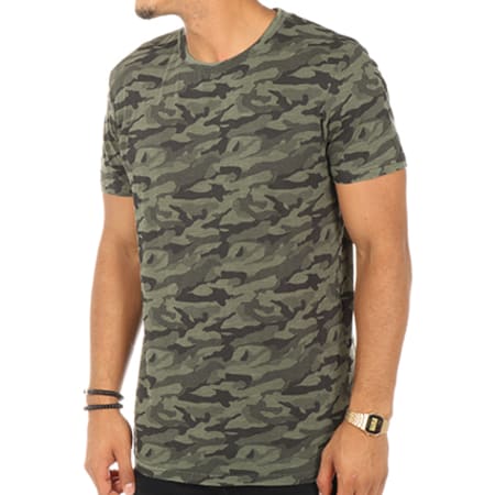 Tom Tailor - Tee Shirt 1055092-00-12 Camouflage Vert Kaki 