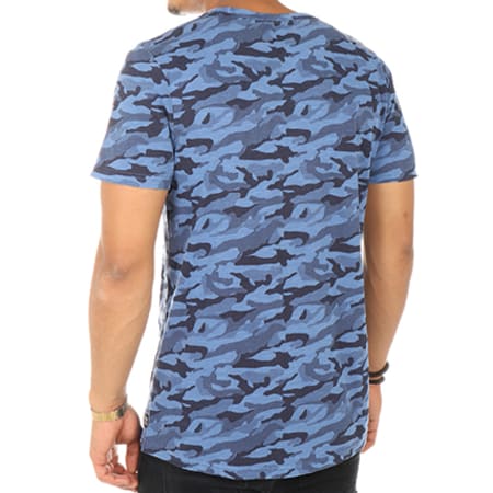 Tom Tailor - Tee Shirt 1055092-00-12 Camouflage Bleu
