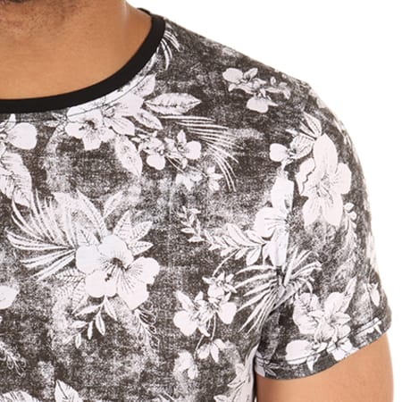 Uniplay - Tee Shirt Oversize T155 Floral Noir