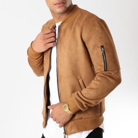 Bomber suedine homme