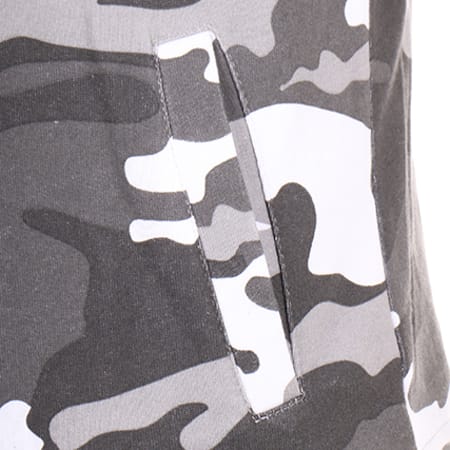 Uniplay - Sweat Zippé Capuche Y6 Camouflage Gris